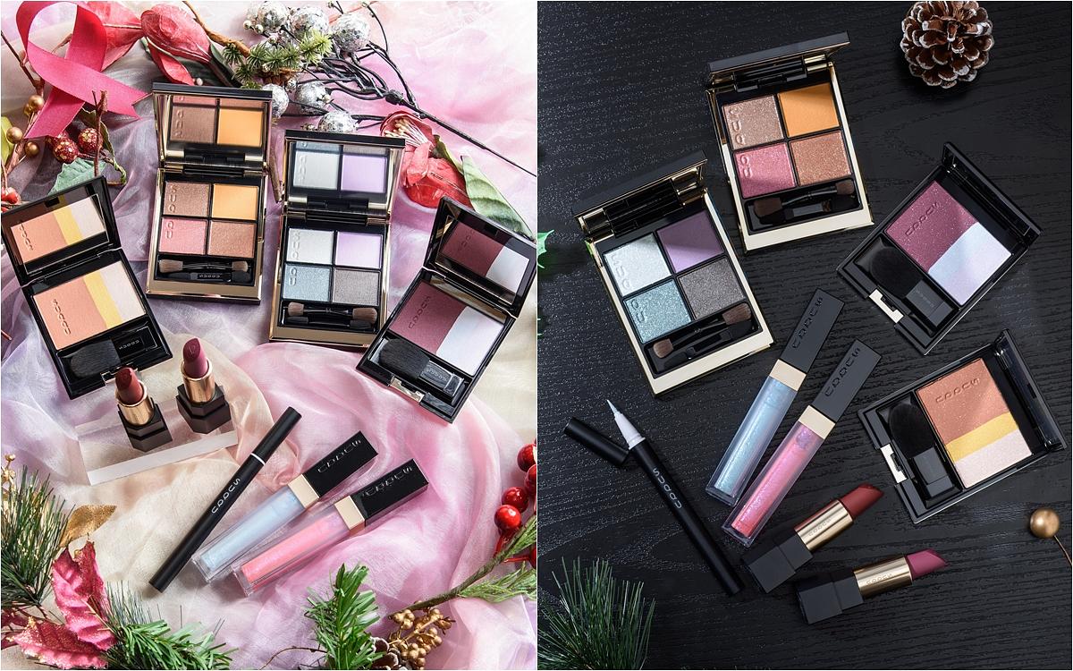 SUQQU 假期彩妝「極光之愛」眼彩盤＃119冬夜光、頰彩＃135束間，讓你一